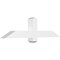 Ekena Millwork Eugene Architectural Grade PVC Gable Bracket, 48"W x 12"H x 4"D x 4"F, 6/12 Pitch GBP048X12X0404EUG00 - alternate 1